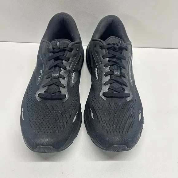 Brooks Adrenaline GTS 23 Men's Size 11.5 Wide 2E Triple Black - Missing Insoles - Picture 5 of 16